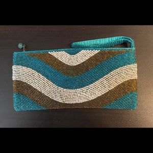 NEW Beaded Wristlet Clutch